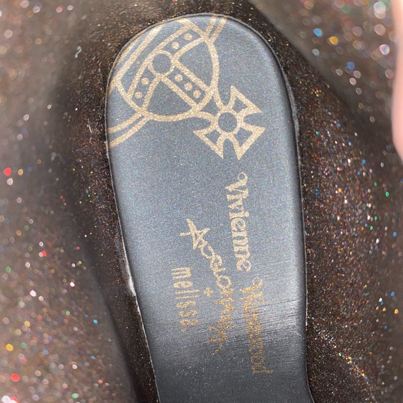Vivienne Westwood X Melissa galaxy wedges boots - Picture 3 of 7